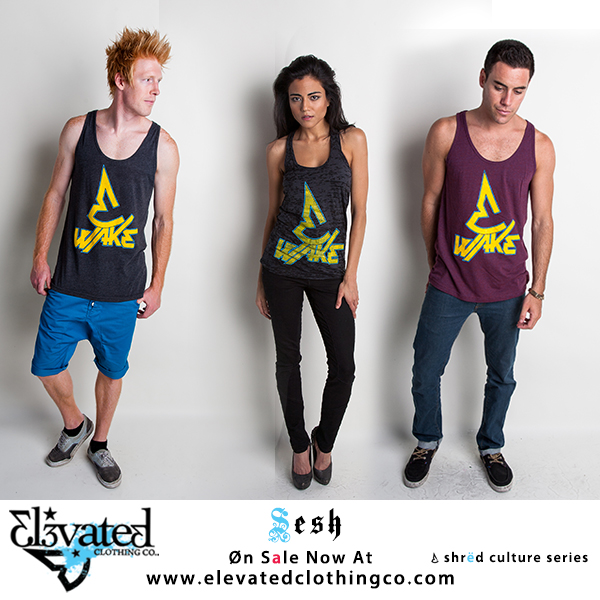 wakeboard clothing Elevated Sesh guys ride tee