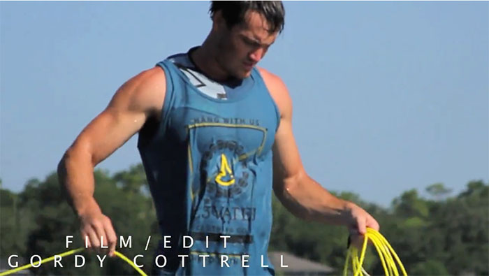 austin Hair elevated wakeboard clothing