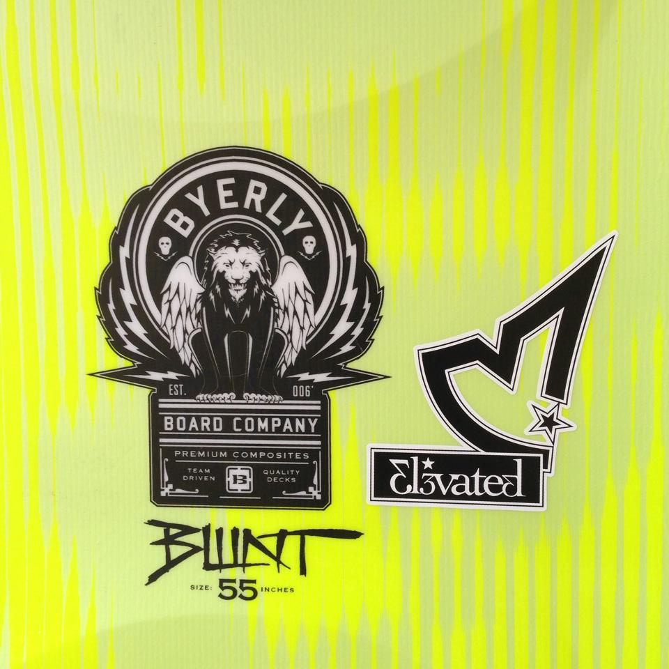 byerly blunt wakeboard elevated clothing sticker